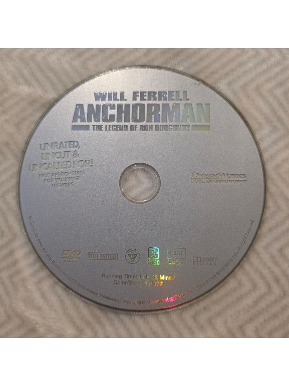 📽3 for $10 movies📽 Will Farrell Anchorman - Unrated, Uncut, Uncalled  DVD Disc